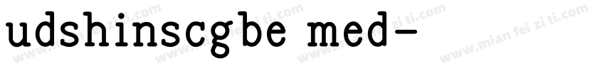 udshinscgbe med字体转换